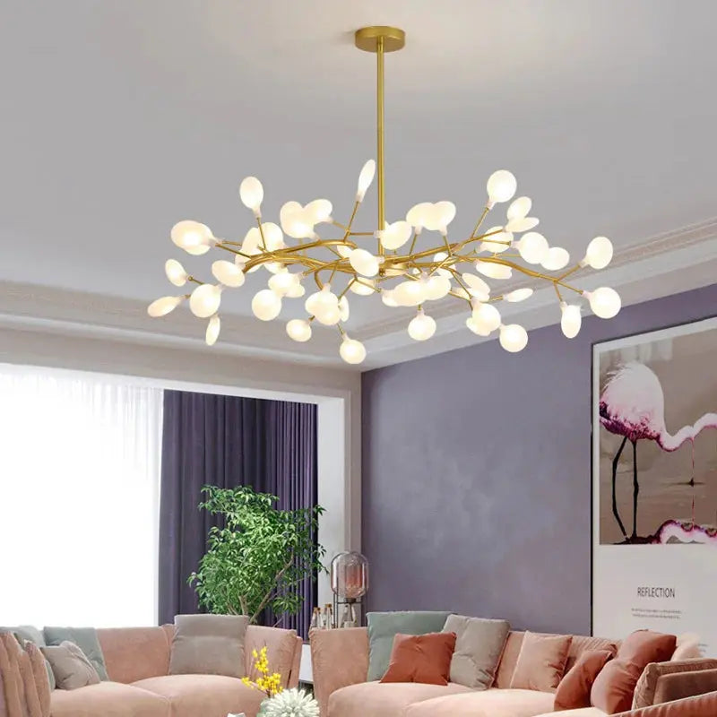 Lustre Moléculaire LED Noir ou Doré