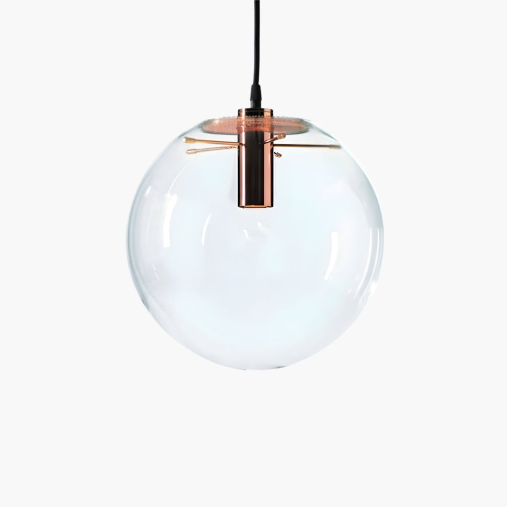 Suspension Boule en Verre LED Rose Gold ou Noir