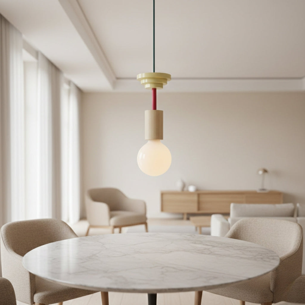 Suspension LED Bois Style Nordique