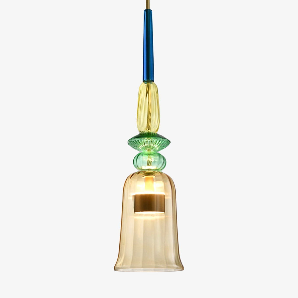 Suspension LED en Verre Coloré Design Moderne