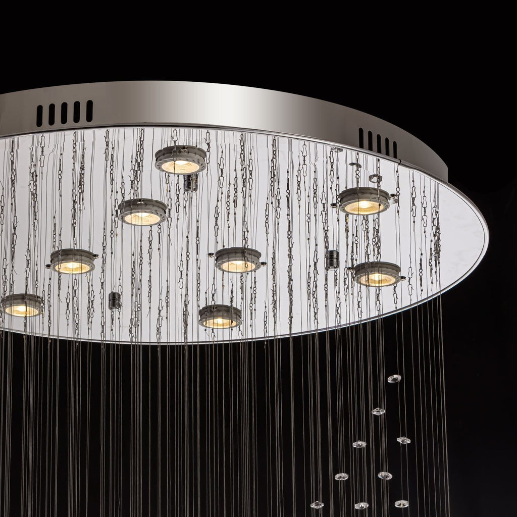 Lustre Spirale Cristal Entrée