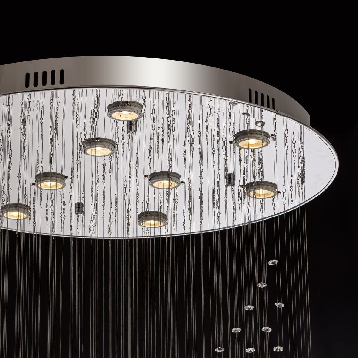 Lustre Spirale Cristal Entrée