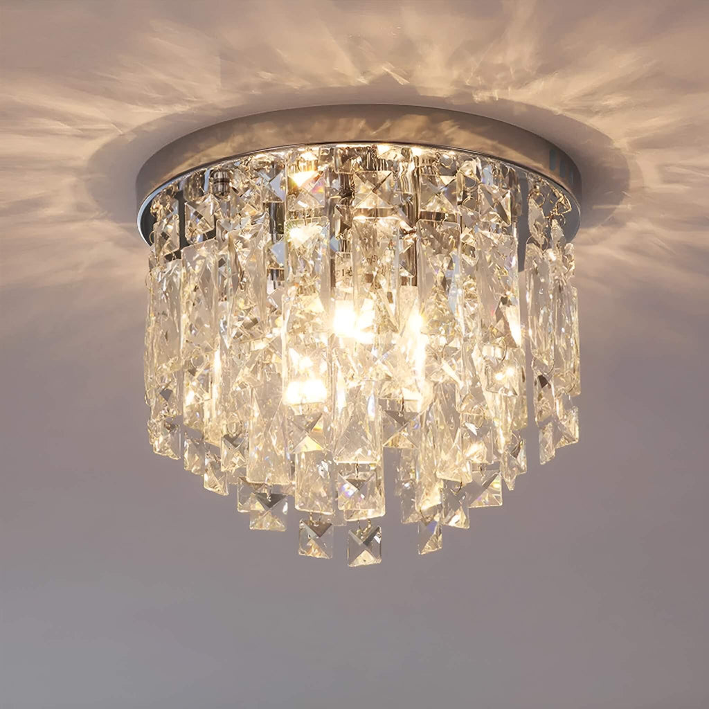 Lustre Rond Cristal Salle à Manger Anneau