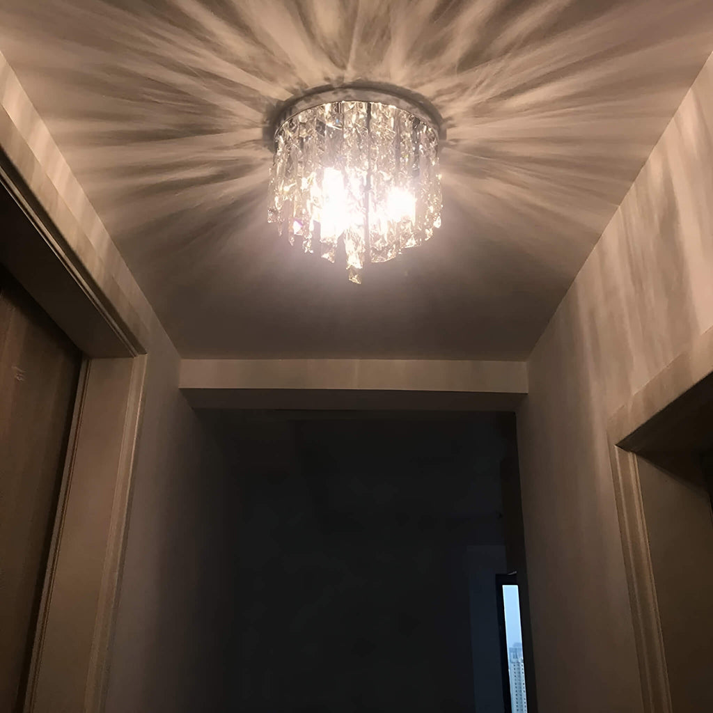 Lustre Rond Cristal Salle à Manger Anneau
