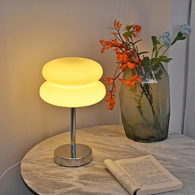 Lampe de Chevet en Verre Style Bauhaus