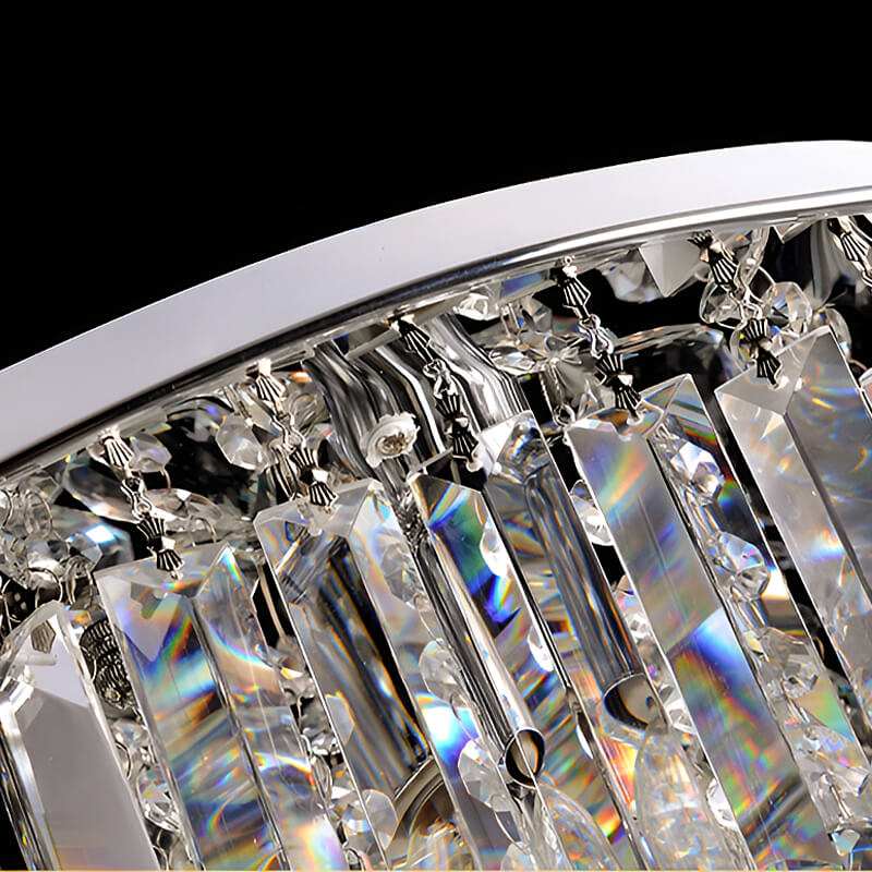 Lustre Rond Cristal Salon Lune