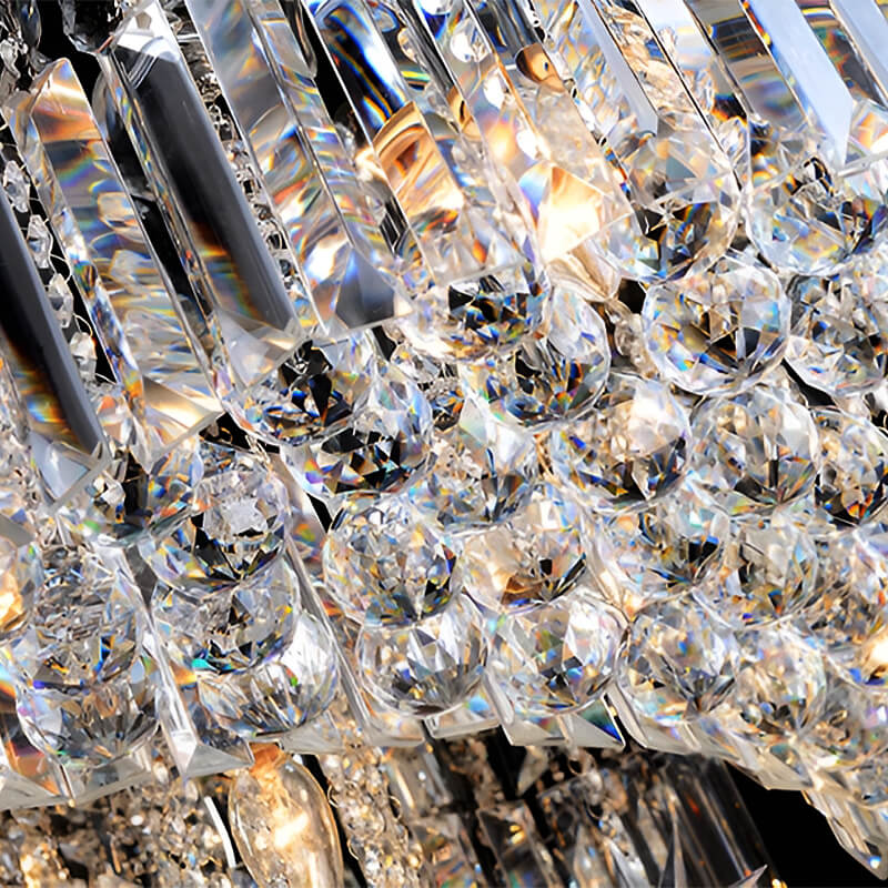 Lustre Rond Cristal Salon Lune
