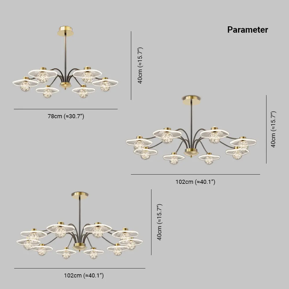 Plafonnier Moderne en Métal Luxe