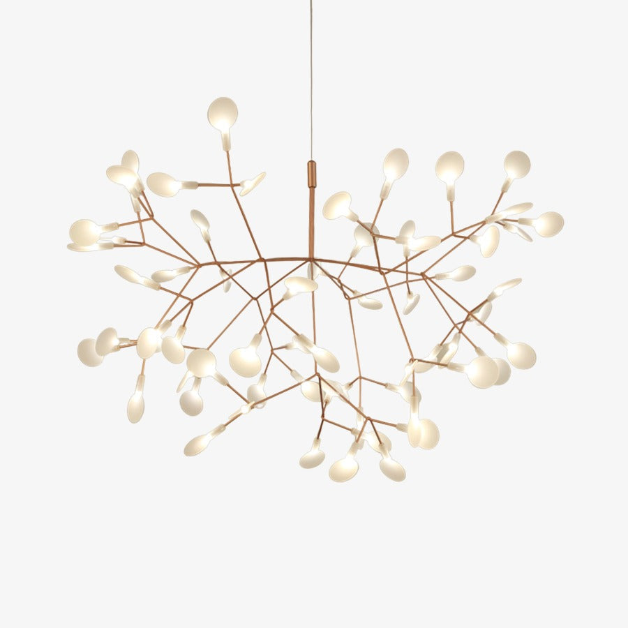 Suspension LED Design Arbre Moderne Cuivré ou Noir