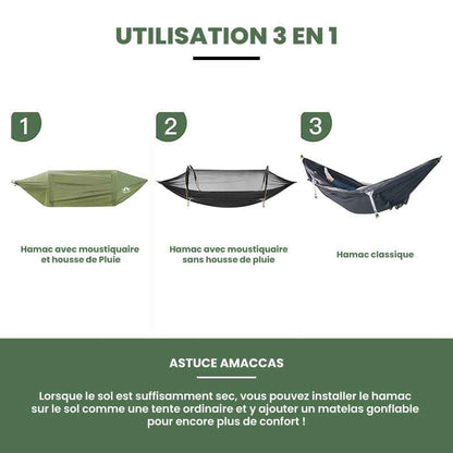 Hamac avec Moustiquaire et Housse de Pluie | Orso
