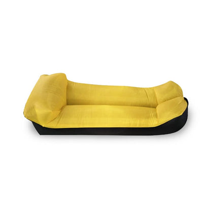 Hamac Gonflable en Toile de Parachute Jaune