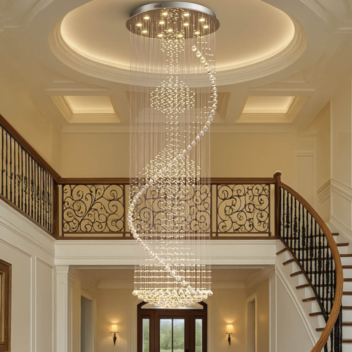 Lustre Spirale Cristal Salon