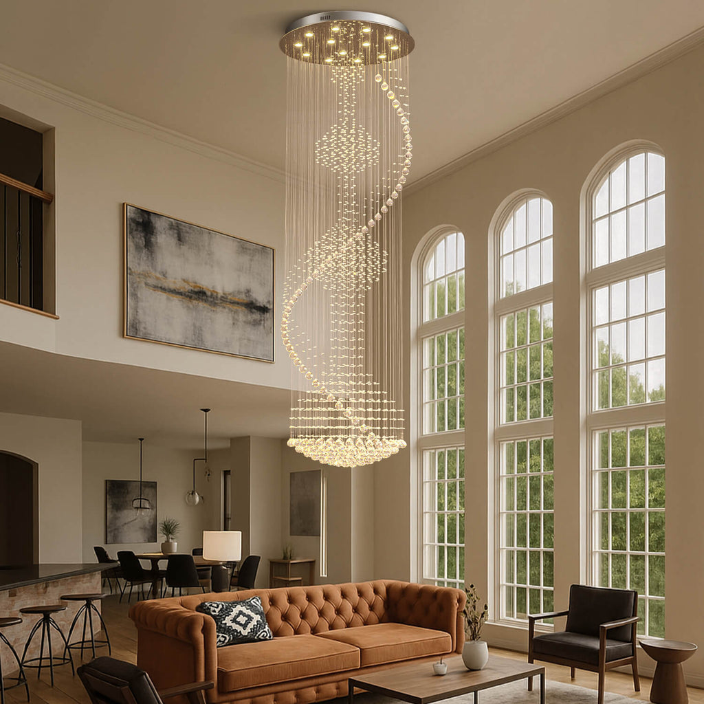 Lustre Spirale Cristal Salon
