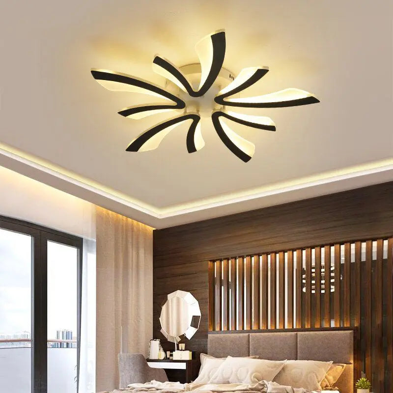 Plafonnier LED Floral en Acrylique