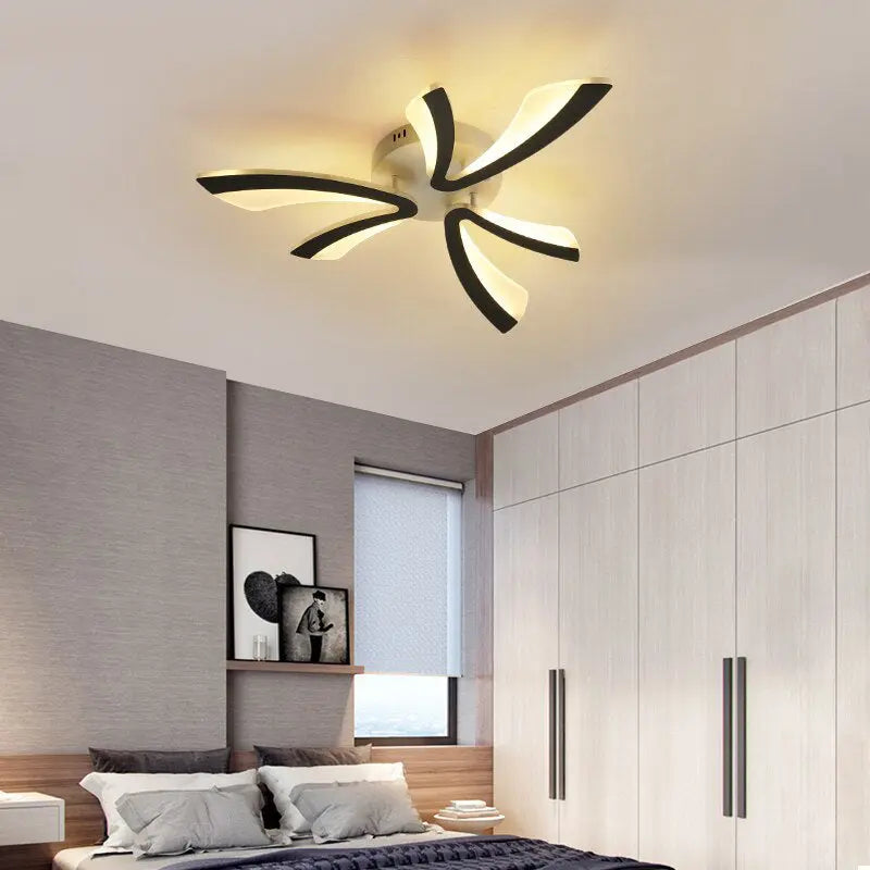 Plafonnier LED Floral en Acrylique