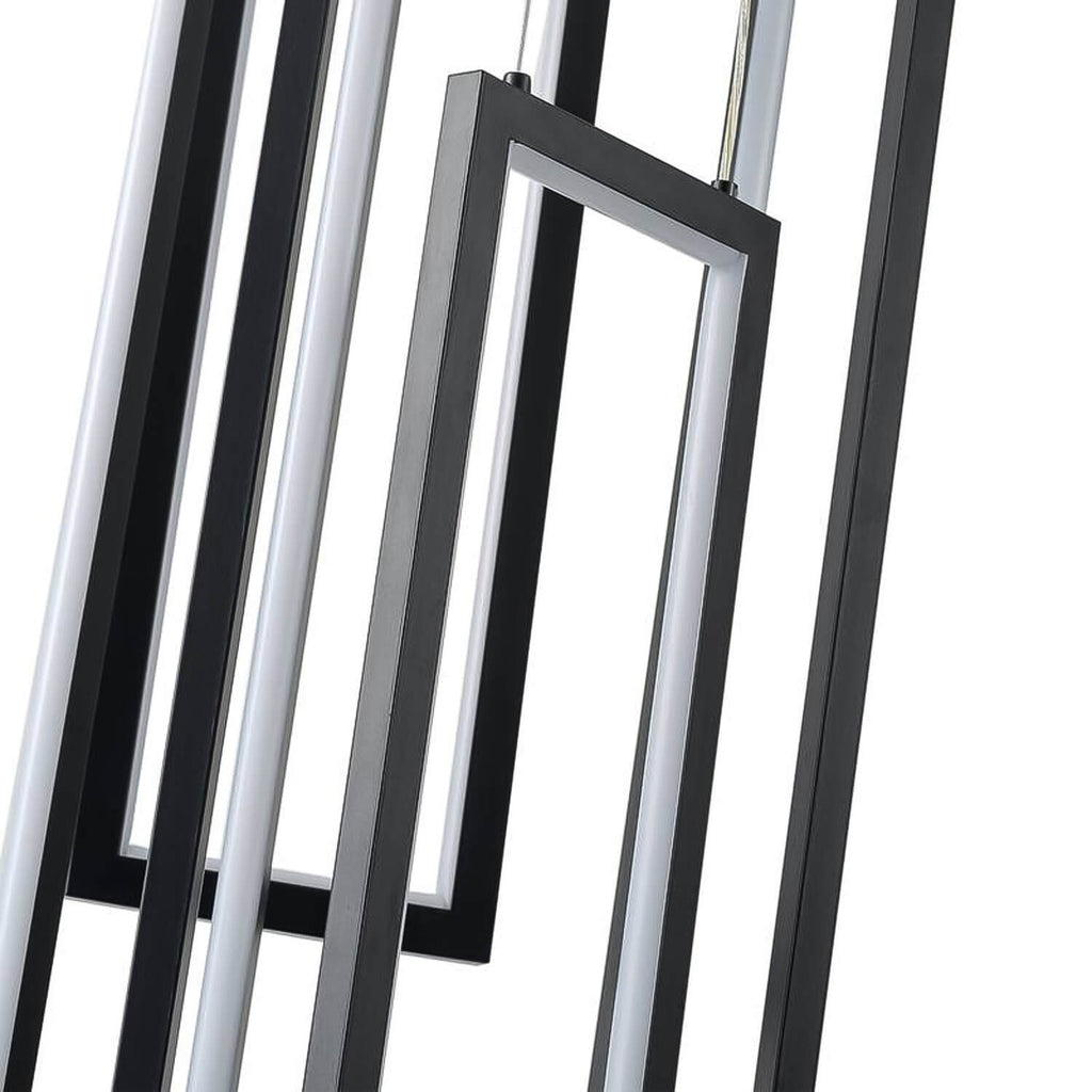 Lustre 5 Lumières LED Connecté Noir ou Or pour Salle à Manger