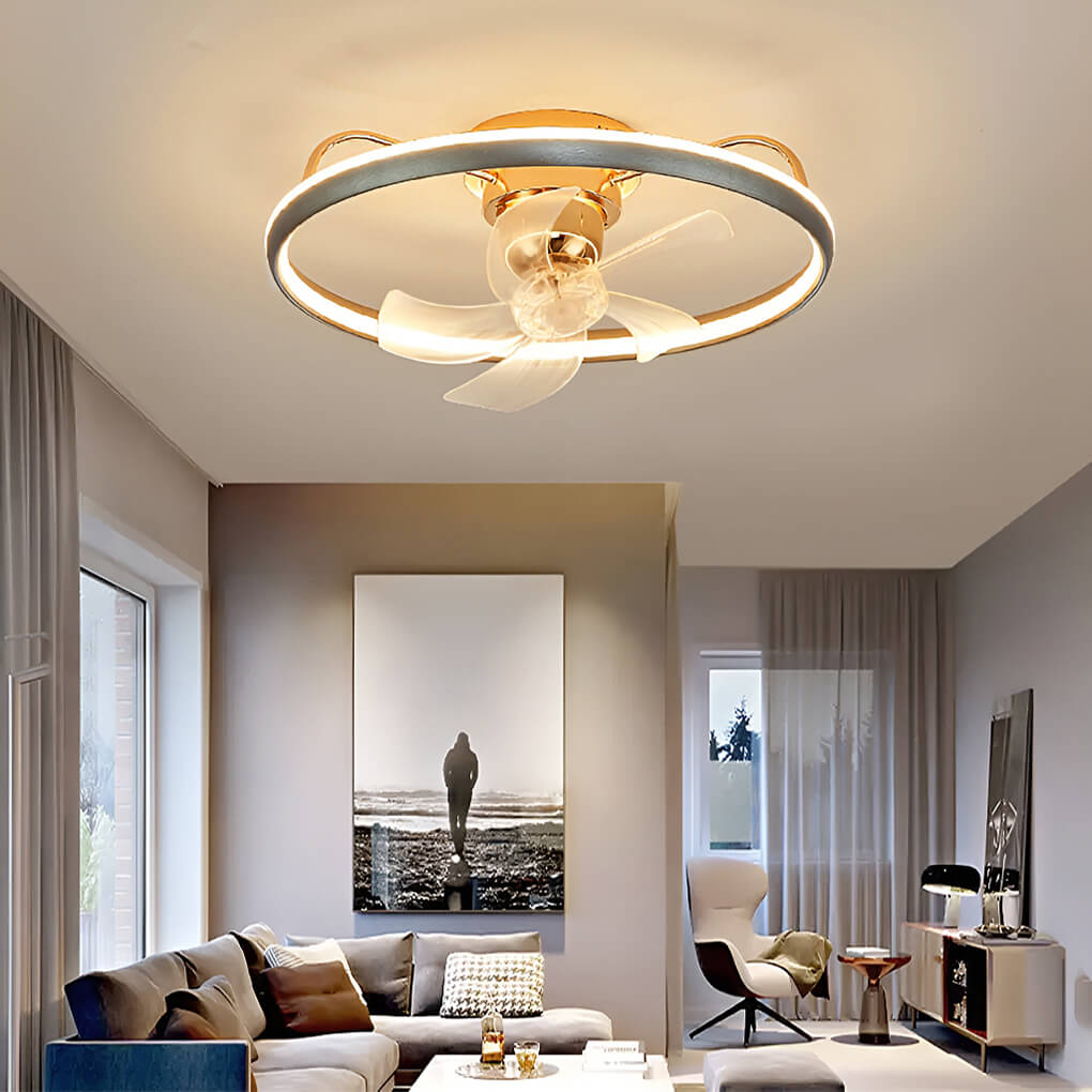 Ventilateur de Plafond Rond Moderne