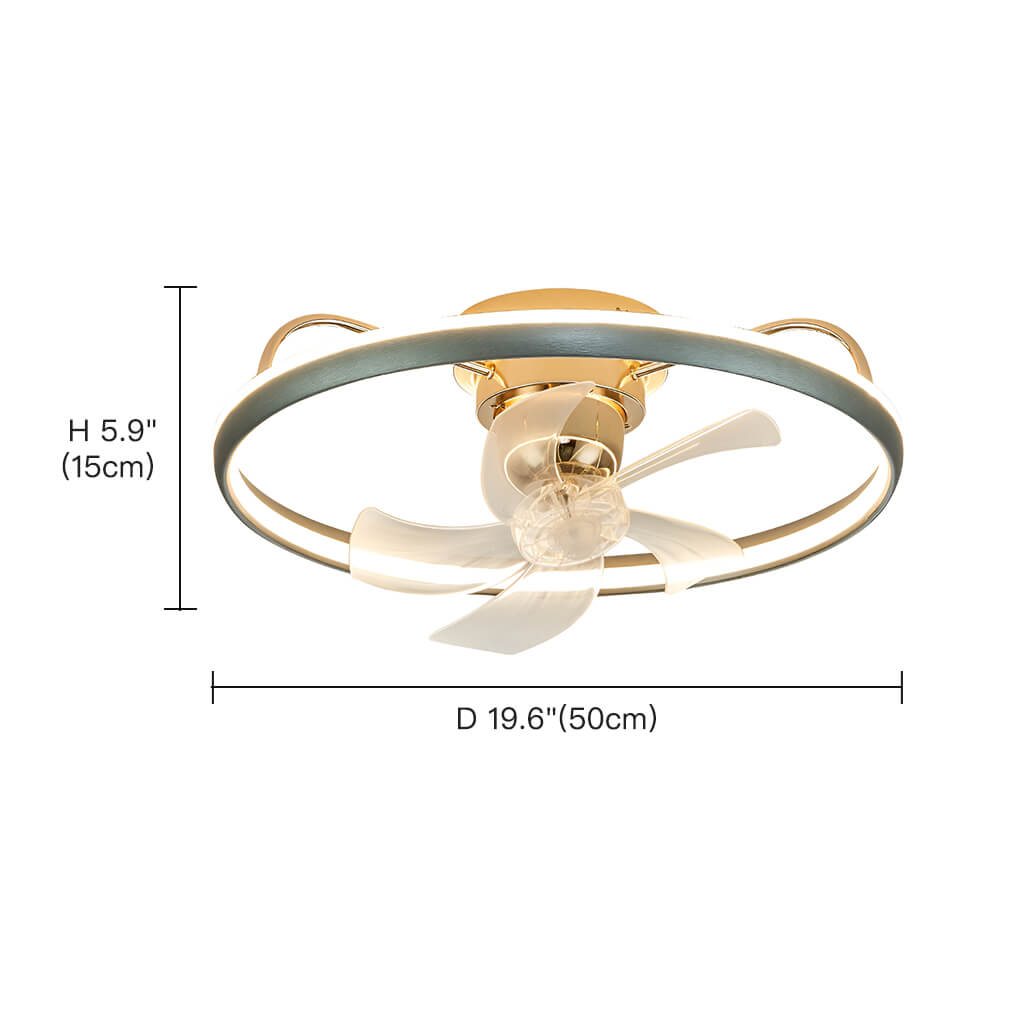 Ventilateur de Plafond Rond Moderne