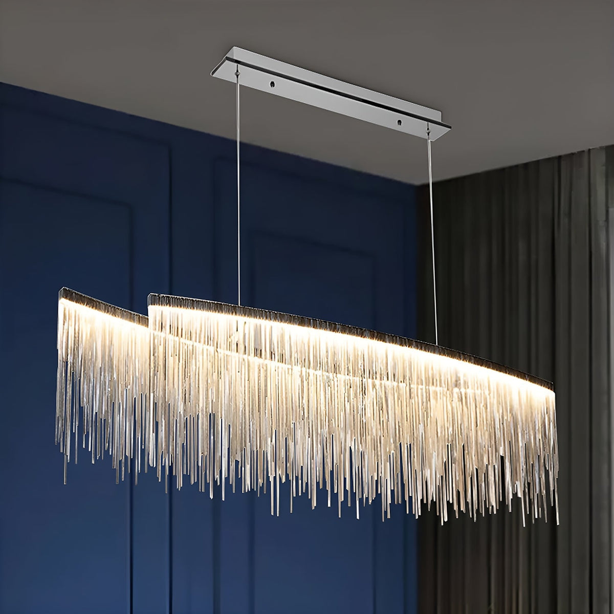 Lustre Linéaire Métal Salle à Manger