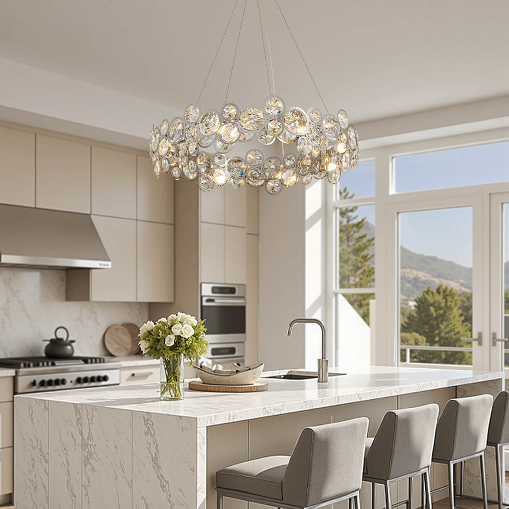 Lustre Opale Cristal Chrome