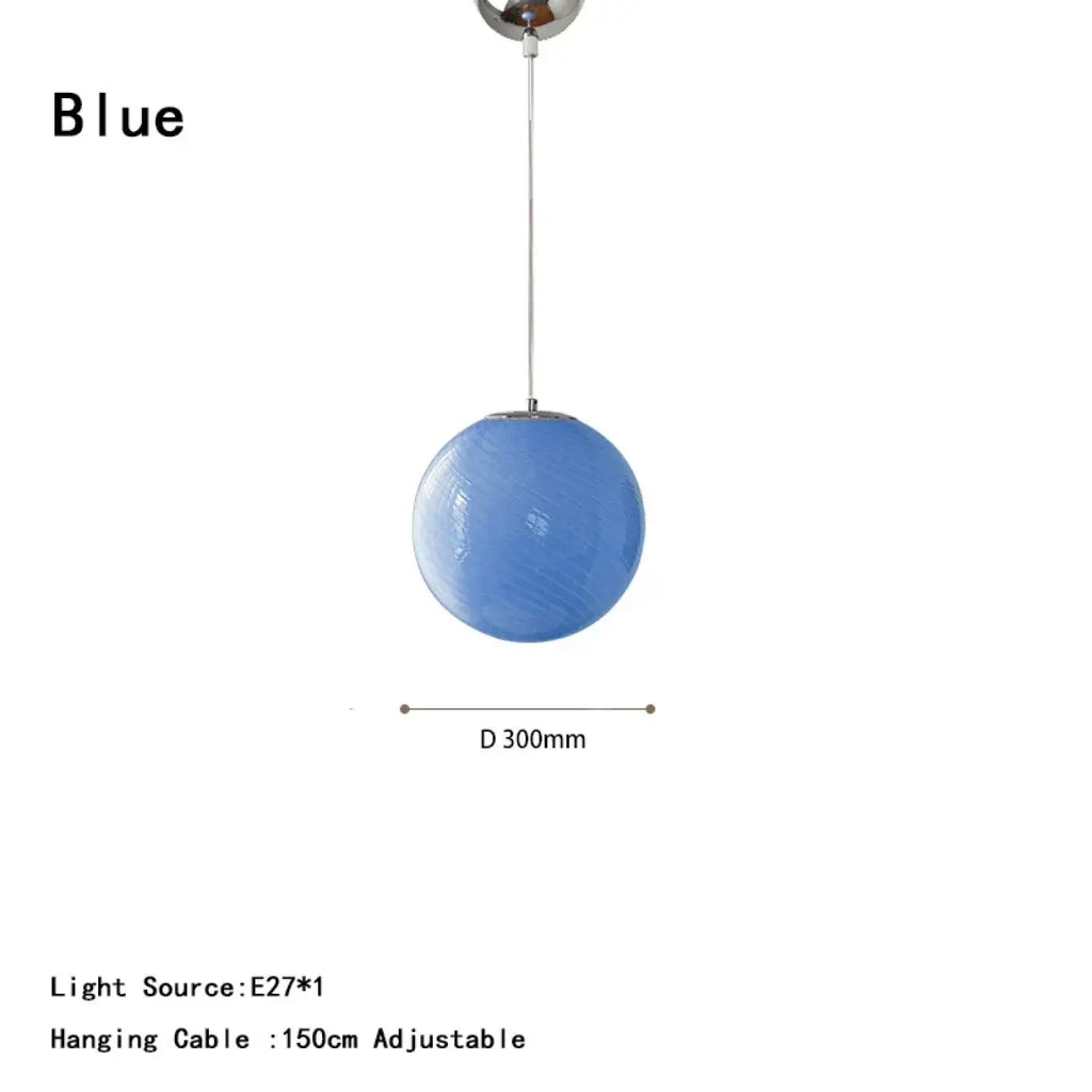 Suspension Boule en Verre Contemporaine