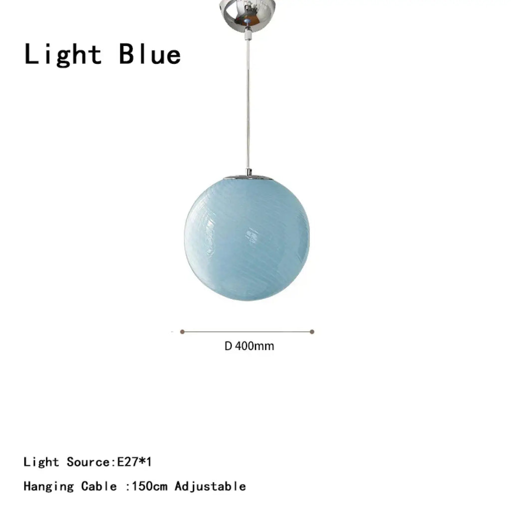 Suspension Boule en Verre Contemporaine