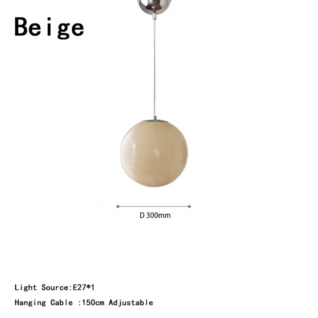 Suspension Boule en Verre Contemporaine
