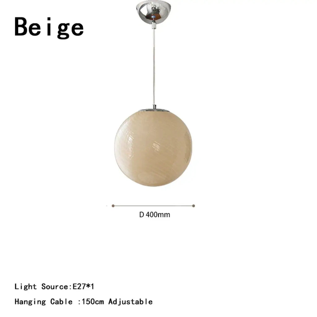 Suspension Boule en Verre Contemporaine