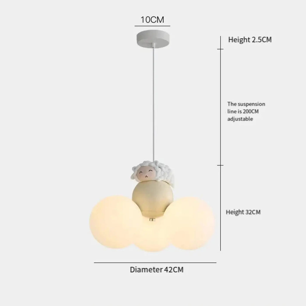 Lampe Suspendue Nuage Décorative pour Enfant