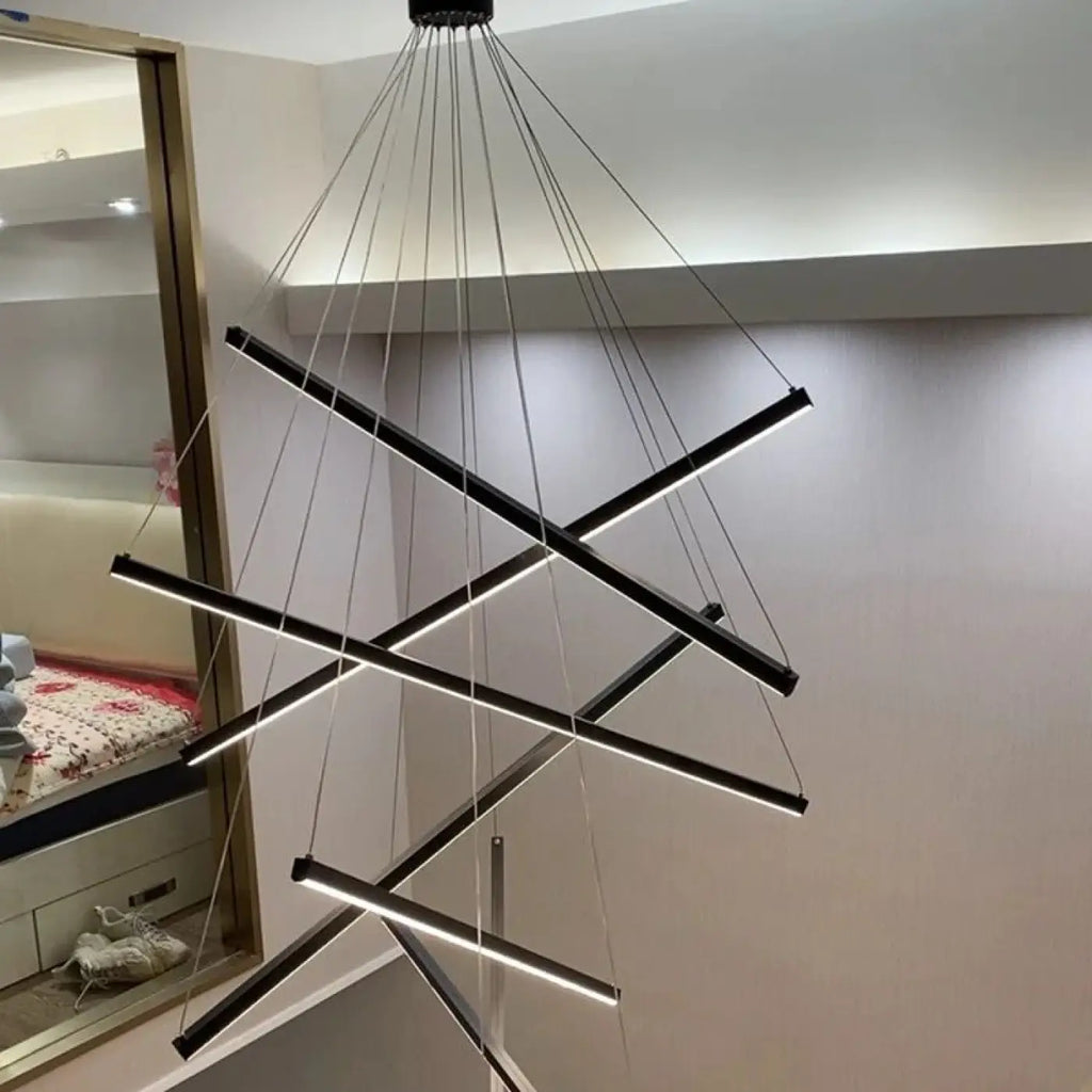 Suspension Escalier XXL pour Haut Plafond
