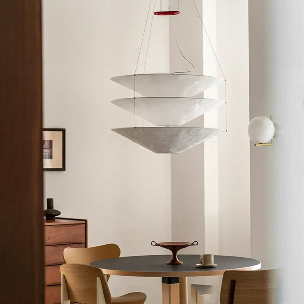 Lampe Suspendue avec Étagères Flottantes