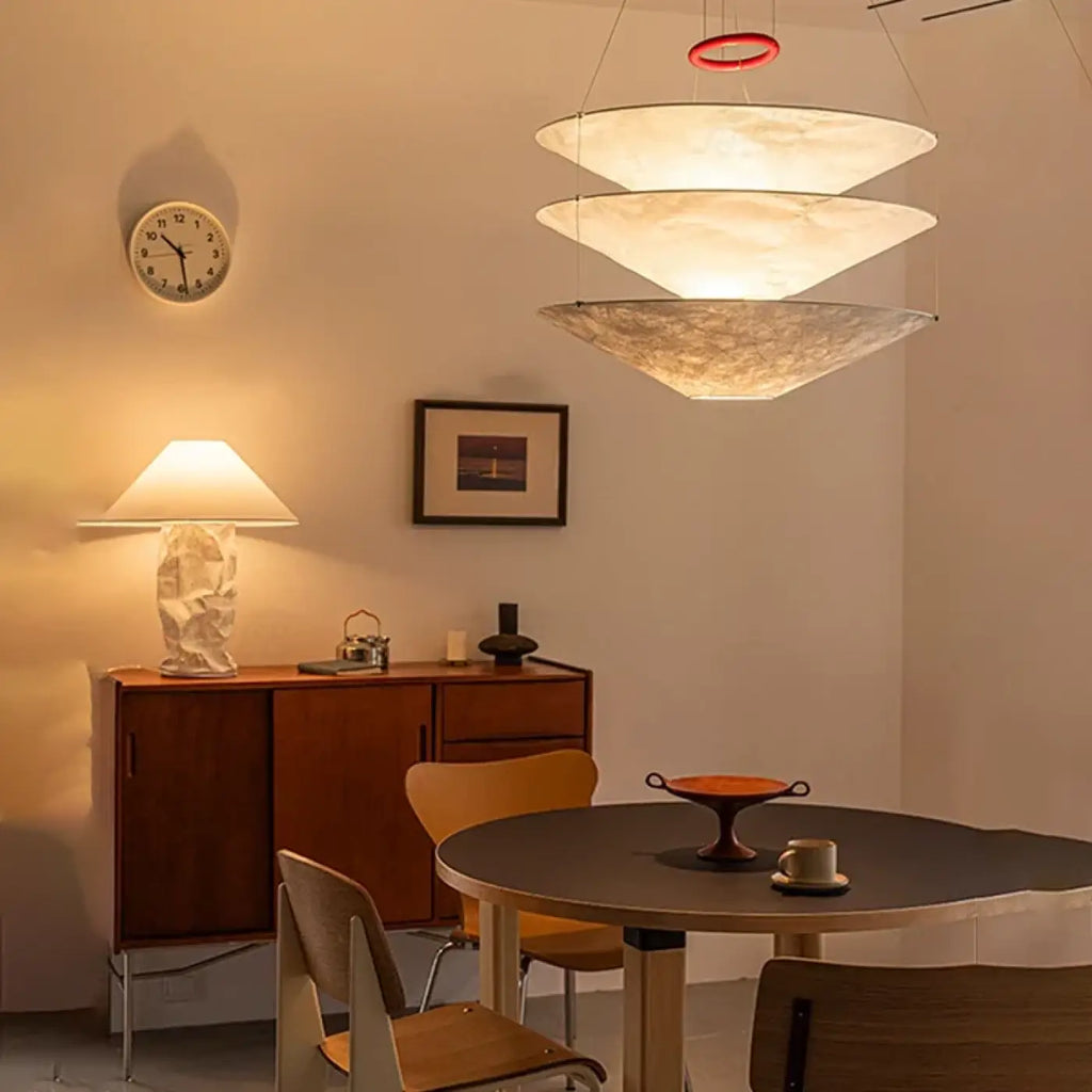 Lampe Suspendue avec Étagères Flottantes