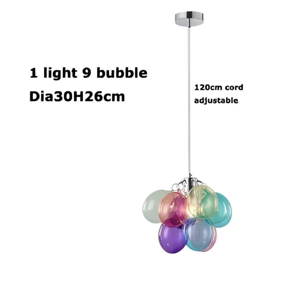 Lampe Suspendue en Verre Teinté pour Salle à Manger