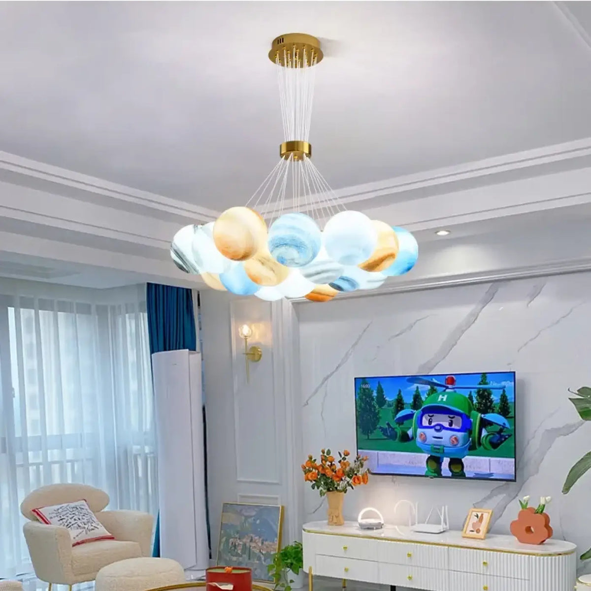 Lampe Suspendue LED Contemporaine pour Salle à Manger