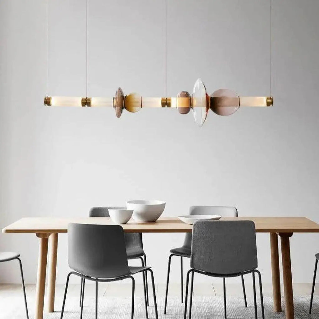Suspension Tube LED Moderne pour Salle à Manger
