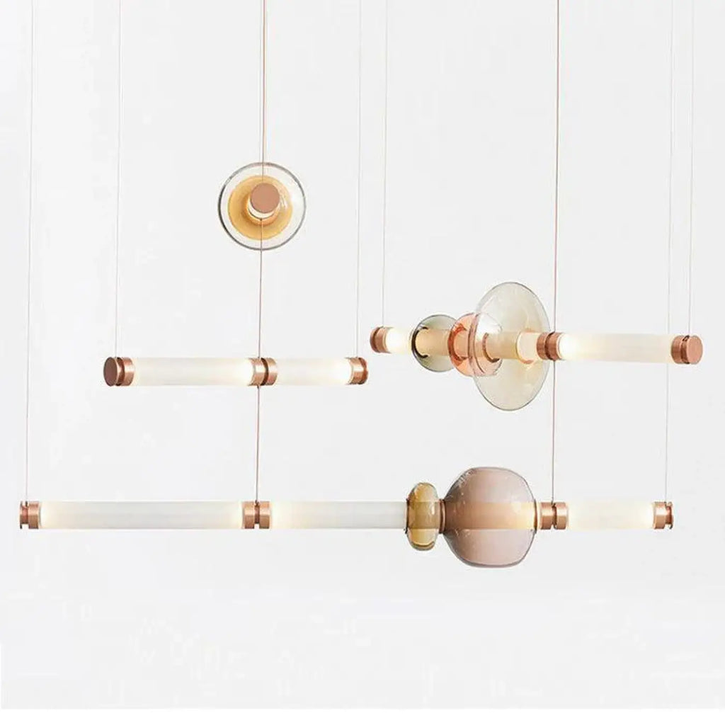 Suspension Tube LED Moderne pour Salle à Manger