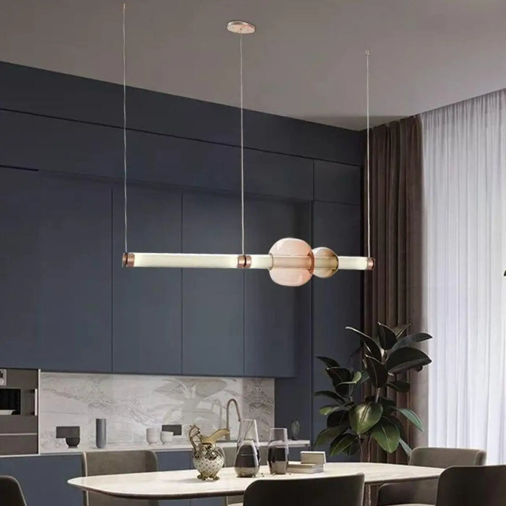 Suspension Tube LED Moderne pour Salle à Manger