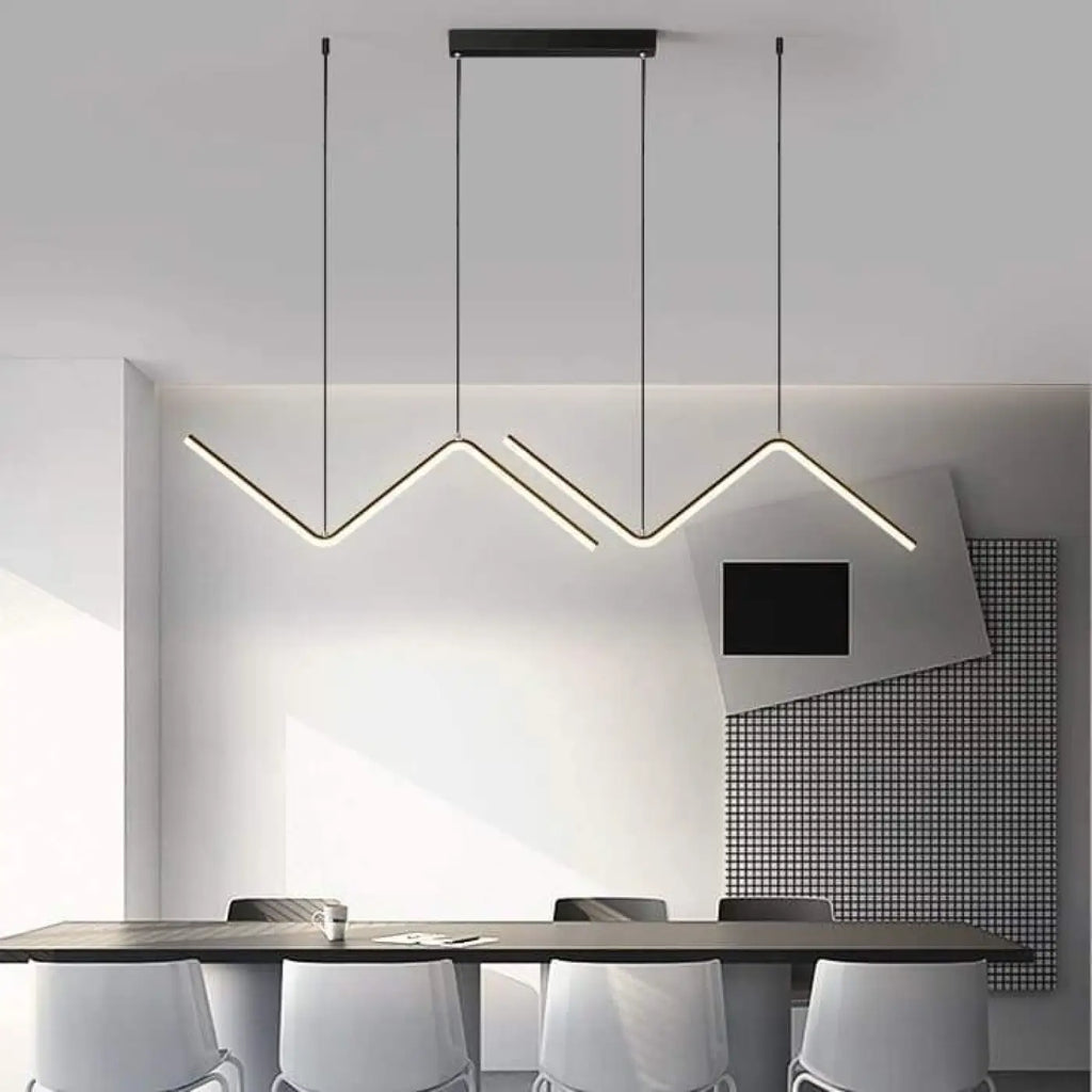 Suspension LED Zig Zag pour Salle à Manger