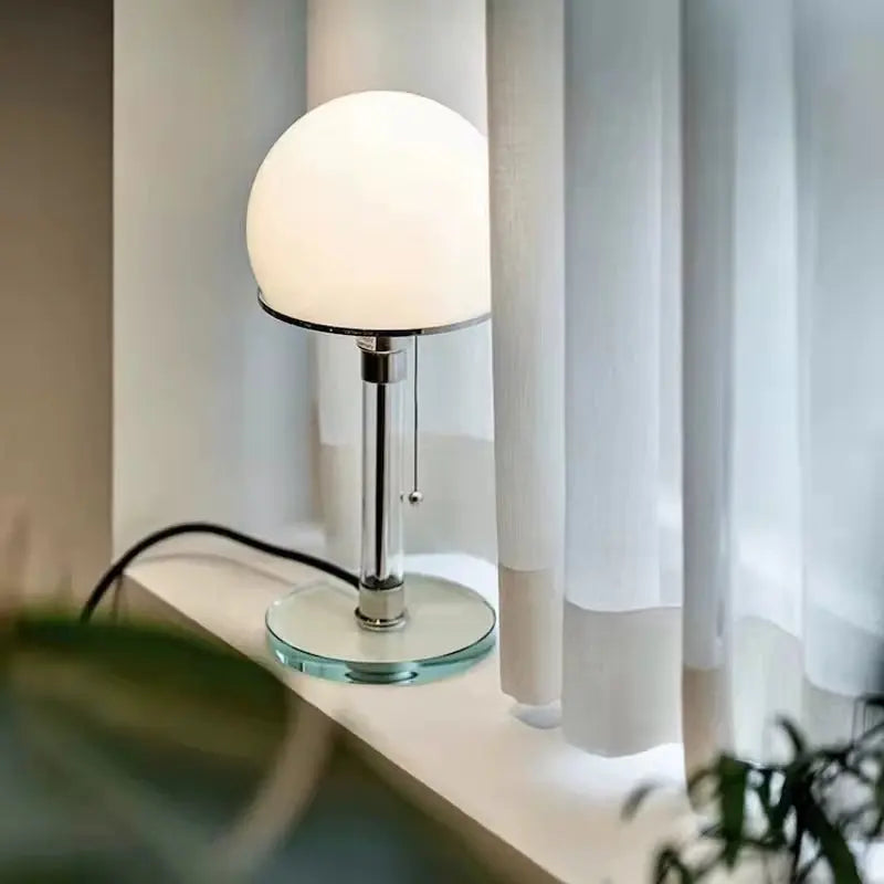 Lampe de Chevet en Verre Opale