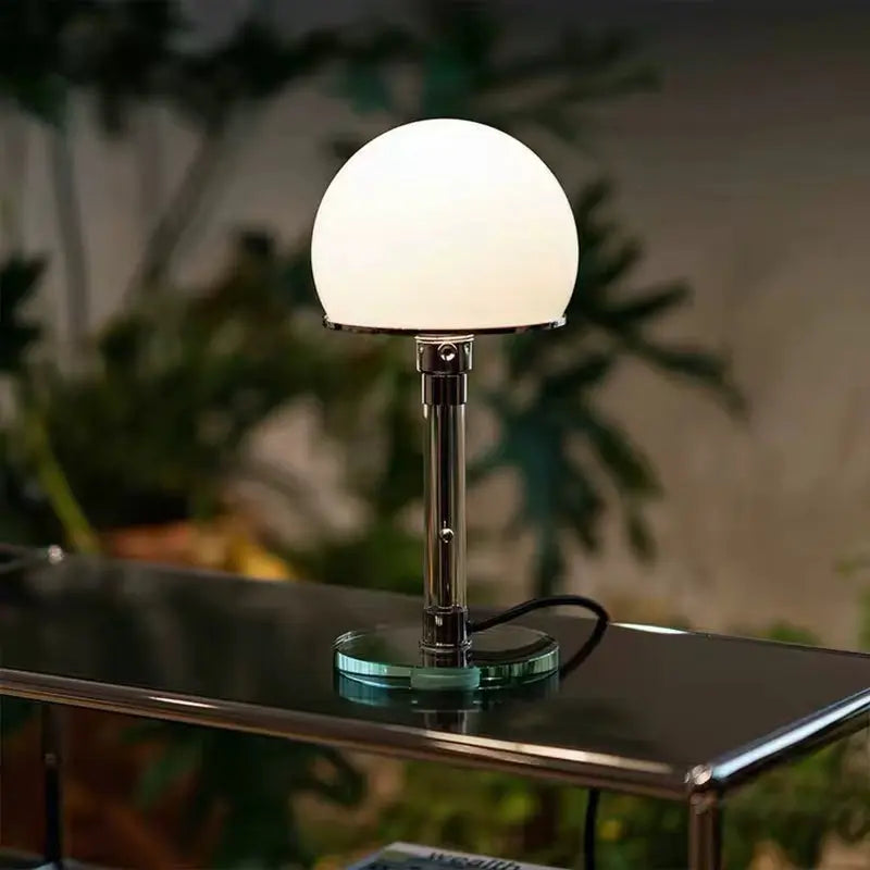 Lampe de Chevet en Verre Opale