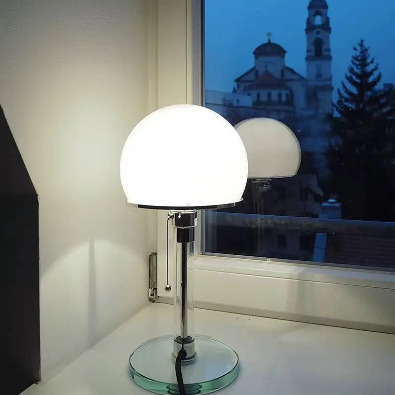 Lampe de Chevet en Verre Opale