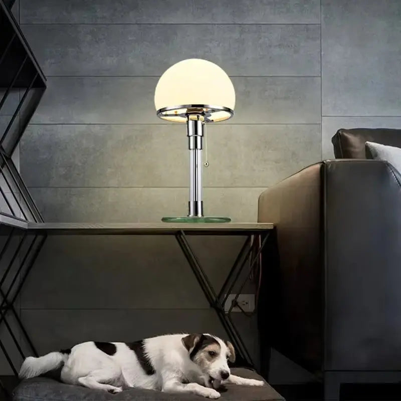 Lampe de Chevet en Verre Opale